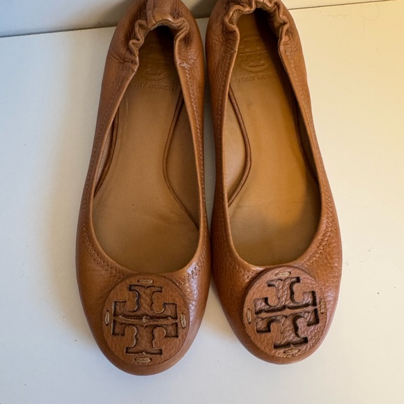 Tory Burch Brown Ballet Flats - Picture 2 of 7